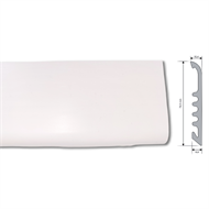BATTISCOPA PVC LARGE BIANCO MT.2