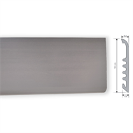 BATTISCOPA PVC LARGE GRIGIO MT.2