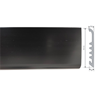 BATTISCOPA PVC LARGE NERO MT.2