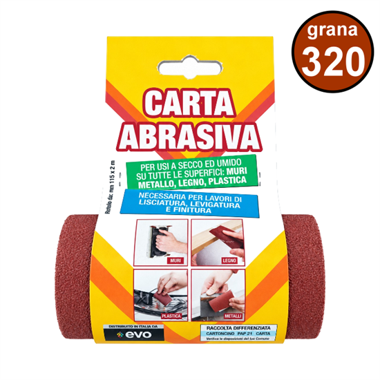 ROTOLINI CARTA ABRASIVA MT.2 GRANA 320