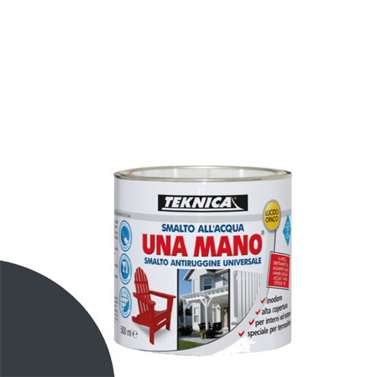 UNAMANO SMALTO ACQUA ANTRACITE LUCIDO ML.125