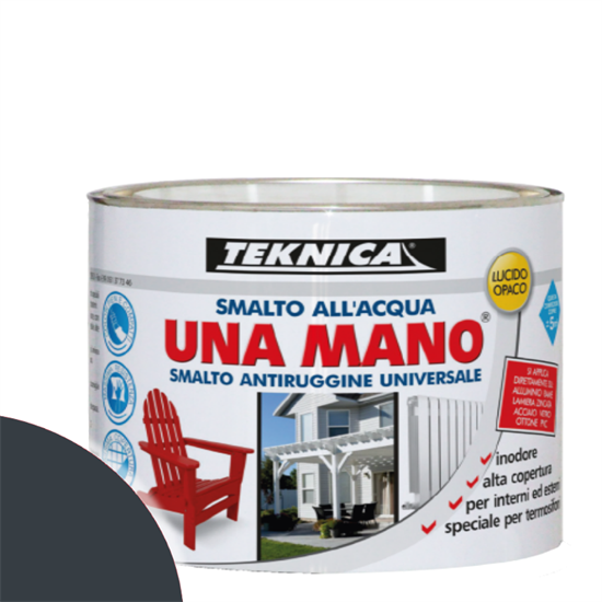 UNAMANO SMALTO ACQUA ANTRACITE LUCIDO ML.500