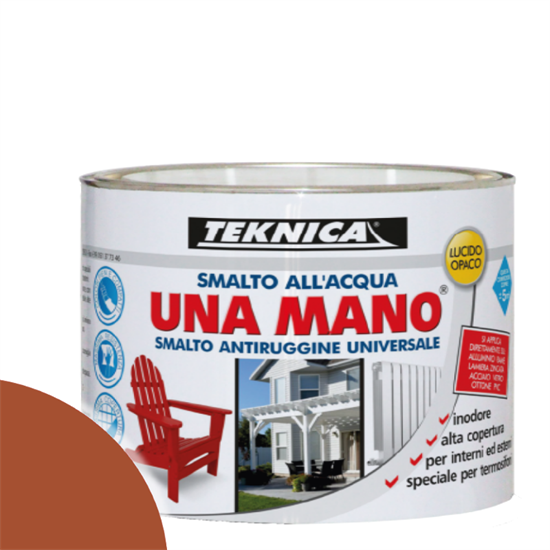 UNAMANO SMALTO ACQUA CUOIO LUCIDO ML.500