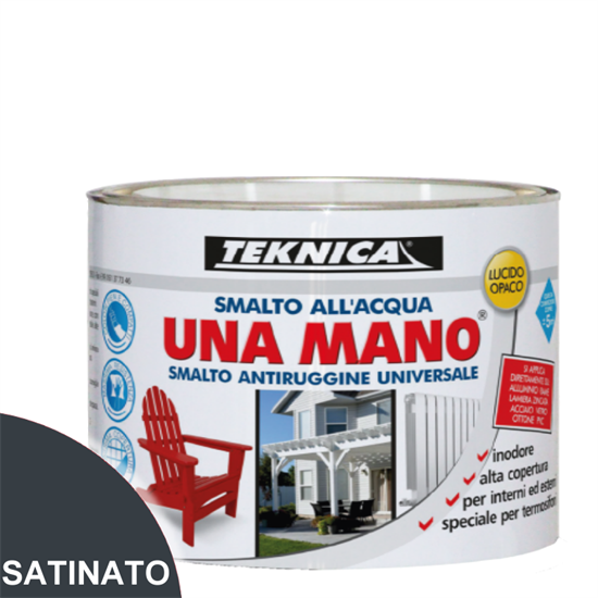 UNAMANO SMALTO ACQUA ANTRACITE SATINATO ML.500