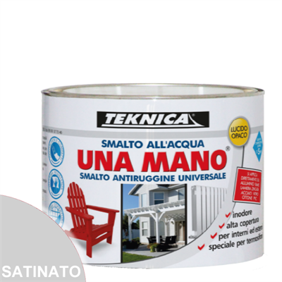 UNAMANO SMALTO ACQUA GRIGIO CHIARO SATINATO ML.500