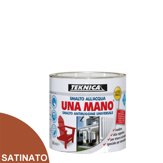 UNAMANO SMALTO ACQUA CUOIO SATINATO ML.125