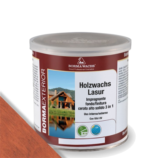 HOLZWACHS LASUR FONDO/FINITURA MOGANO ML.750